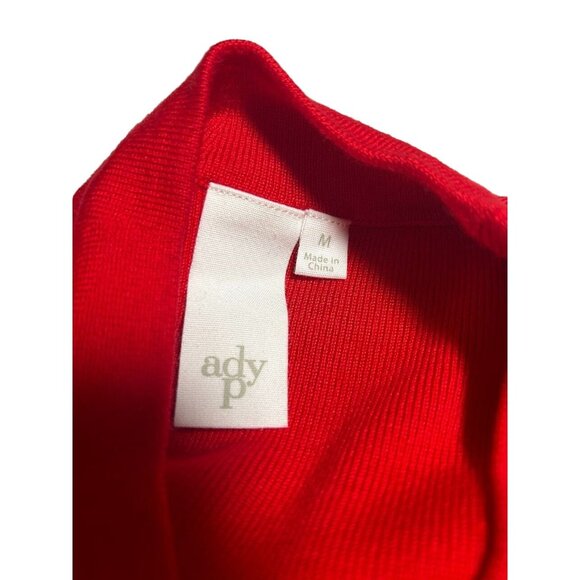 Ady P Womens‎ Red Cutout Long Sleeve Sweater Medium - Picture 4 of 7